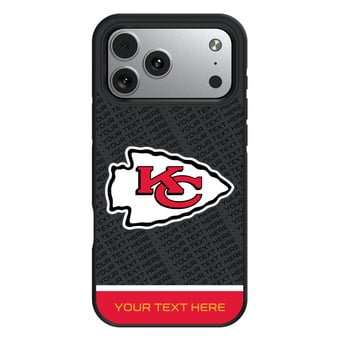 Keyscaper Kansas City Chiefs Personalized Bump Case with 8.2ft Drop Protection