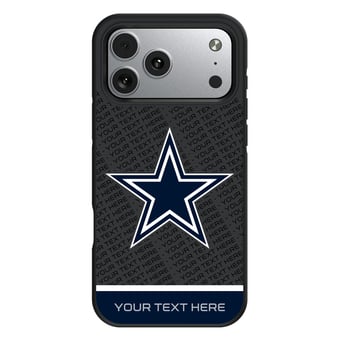 Keyscaper Dallas Cowboys Personalized Bump Case with 8.2ft Drop Protection