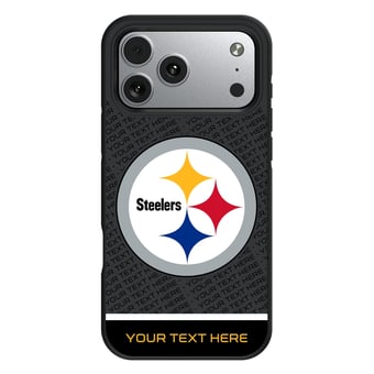 Keyscaper Pittsburgh Steelers Personalized Bump Case with 8.2ft Drop Protection