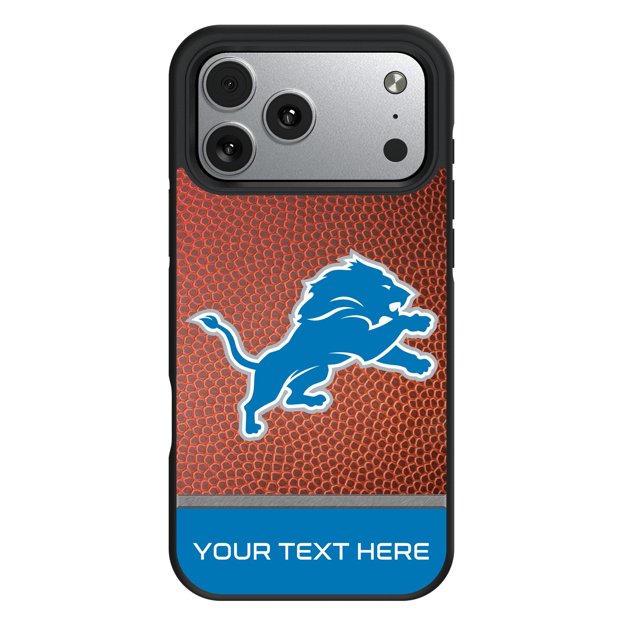Keyscaper Detroit Lions Personalized Bump Case with 8.2ft Drop Protection