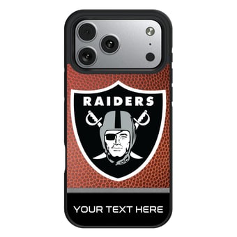 Keyscaper Las Vegas Raiders Personalized Bump Case with 8.2ft Drop Protection