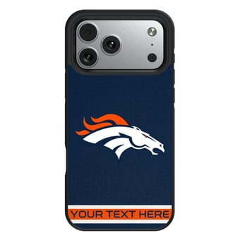 Keyscaper Denver Broncos Personalized Bump Case with 8.2ft Drop Protection
