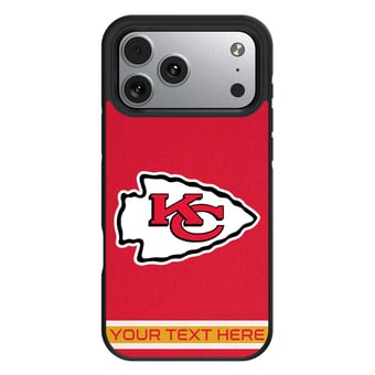 Keyscaper Kansas City Chiefs Personalized Bump Case with 8.2ft Drop Protection