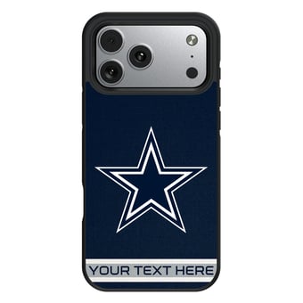 Keyscaper Dallas Cowboys Personalized Bump Case with 8.2ft Drop Protection