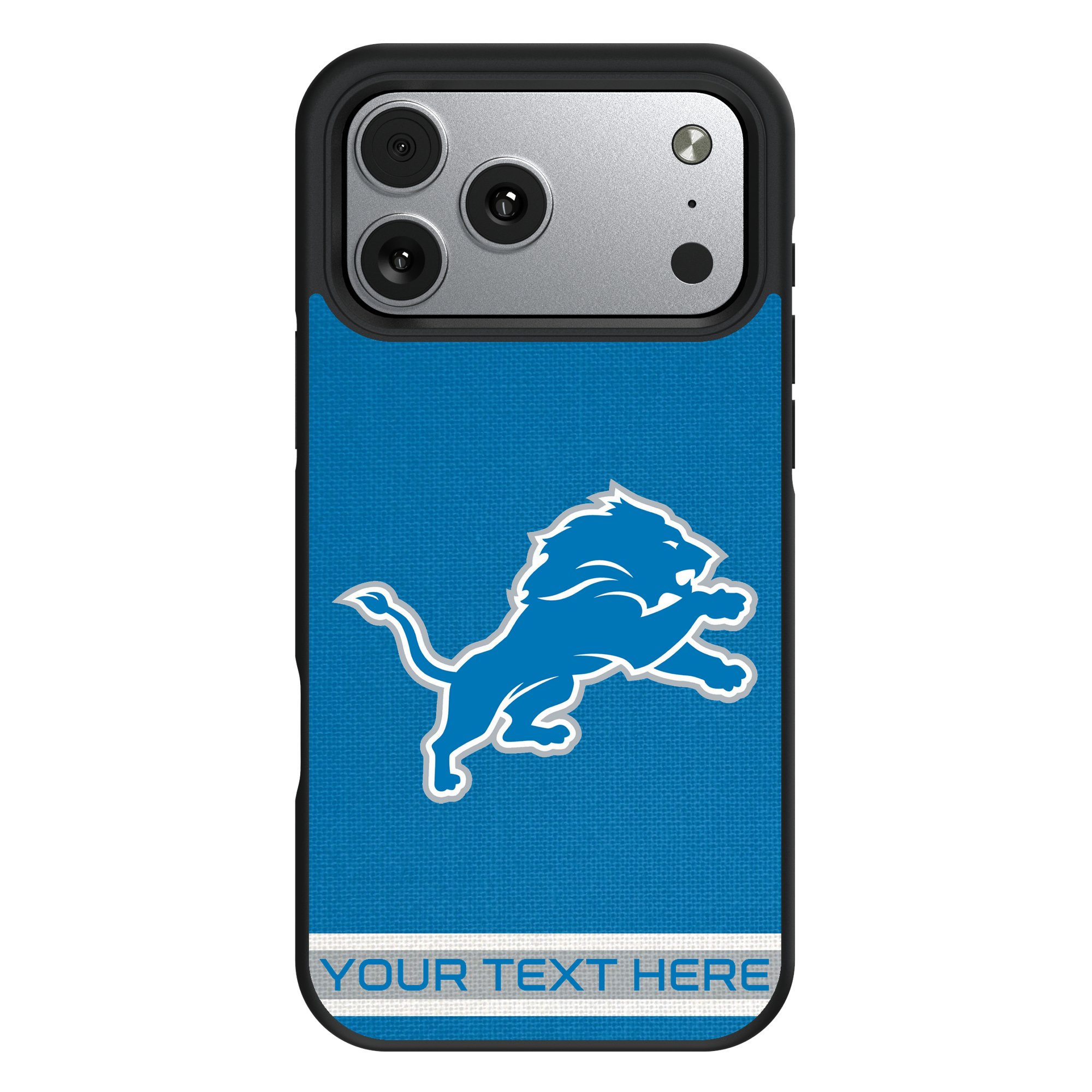 Keyscaper Detroit Lions Personalized Bump Case with 8.2ft Drop Protection