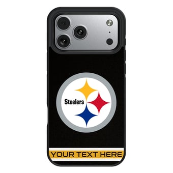 Keyscaper Pittsburgh Steelers Personalized Bump Case with 8.2ft Drop Protection