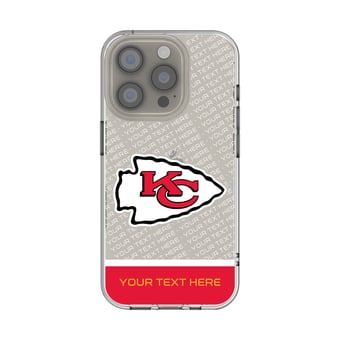 Kansas City Chiefs Personalized Endzone Plus Design iPhone Clear Case