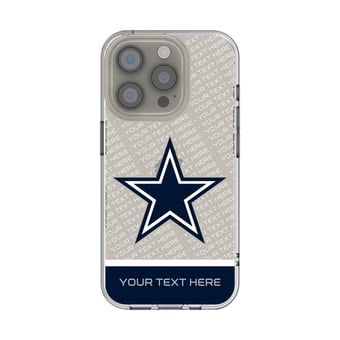 Dallas Cowboys Personalized Endzone Plus Design iPhone Clear Case