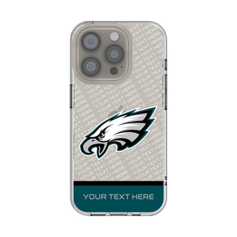 Philadelphia Eagles Personalized Endzone Plus Design iPhone Clear Case