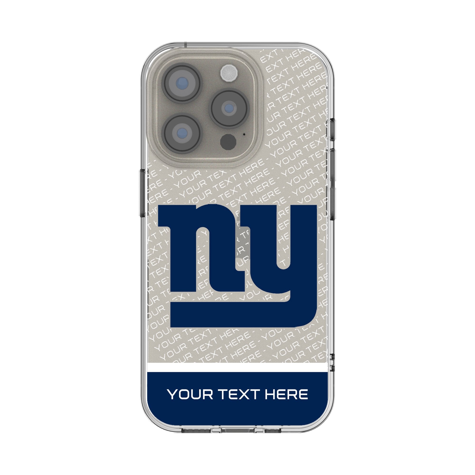 New York Giants Personalized Endzone Plus Design iPhone Clear Case New York Giants Personalized Endzone Plus Design iPhone Clear Case