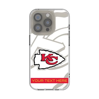 Kansas City Chiefs Personalized Tilt Design iPhone Clear Case