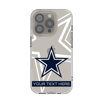 Dallas Cowboys Personalized Tilt Design iPhone Clear Case