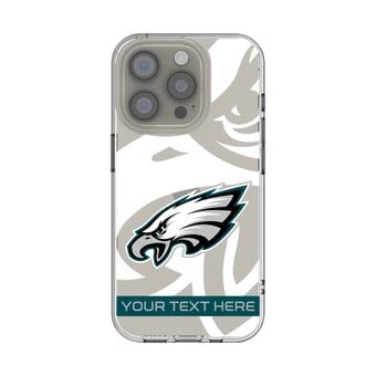 Philadelphia Eagles Personalized Tilt Design iPhone Clear Case