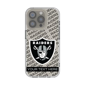 Las Vegas Raiders Personalized Tilt Design iPhone Clear Case