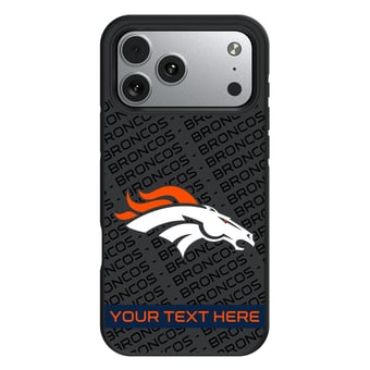 Keyscaper Denver Broncos Personalized Bump Case with 8.2ft Drop Protection