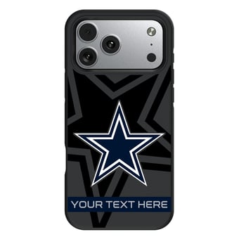 Keyscaper Dallas Cowboys Personalized Bump Case with 8.2ft Drop Protection