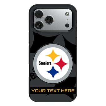 Keyscaper Pittsburgh Steelers Personalized Bump Case with 8.2ft Drop Protection