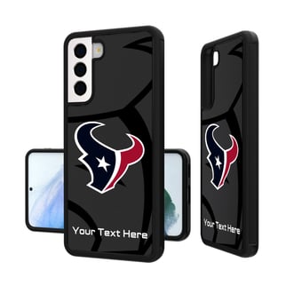 Houston Texans Personalized Tilt Design Galaxy Bump Case