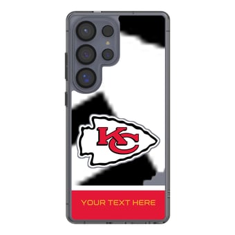 Kansas City Chiefs Personalized Endzone Plus Design Galaxy Clear Phone Case