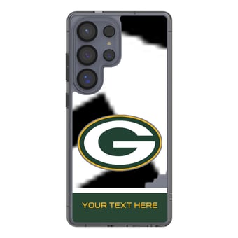 Green Bay Packers Personalized Endzone Plus Design Galaxy Clear Phone Case