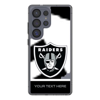 Las Vegas Raiders Personalized Endzone Plus Design Galaxy Clear Phone Case