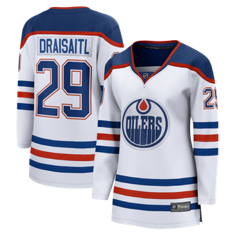 Women's Fanatics Leon Draisaitl White Edmonton Oilers Breakaway Jersey