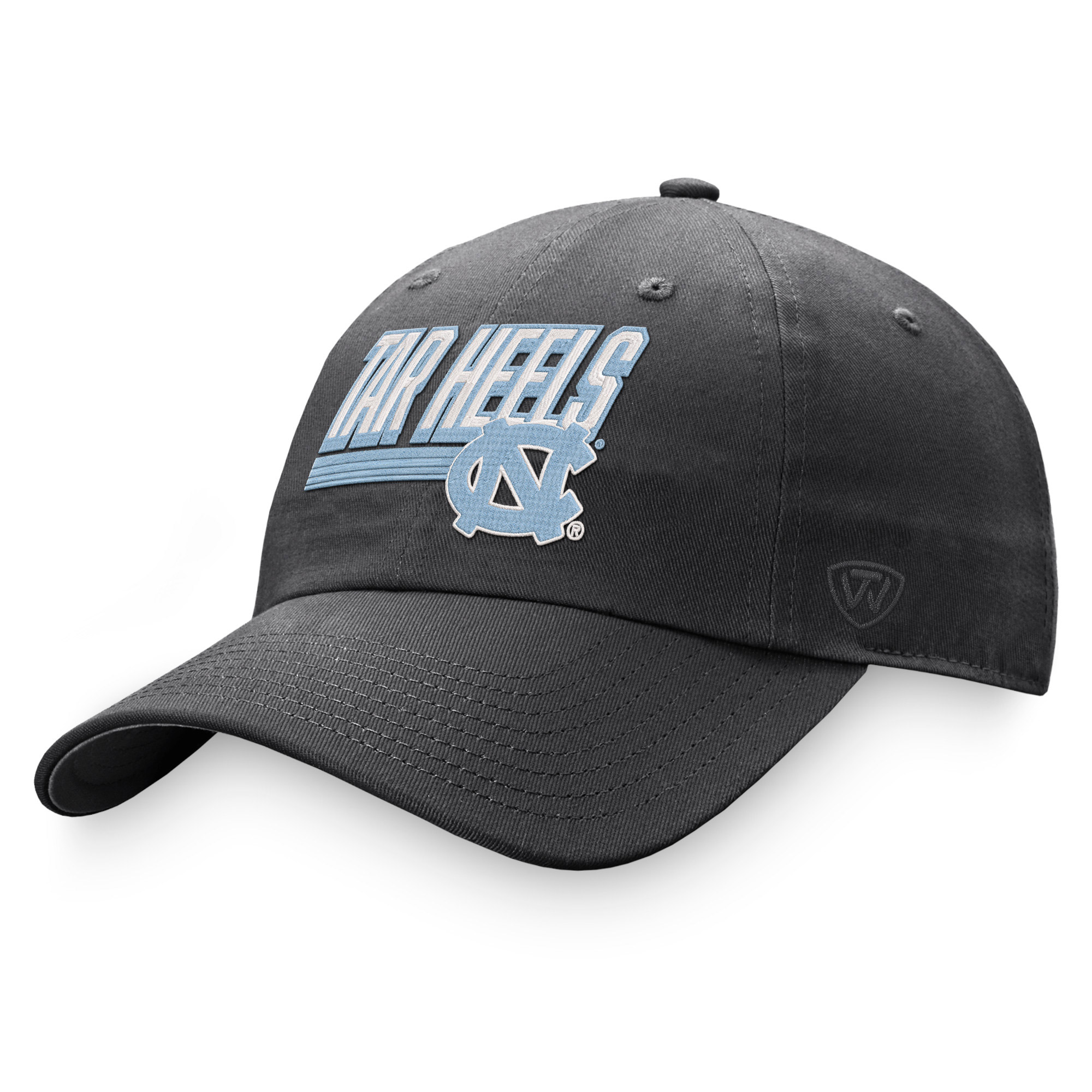 Men’s Top of the World Charcoal North Carolina Tar Heels Slice Adjustable Hat Men’s Top of the World Charcoal North Carolina Tar Heels Slice Adjustable Hat
