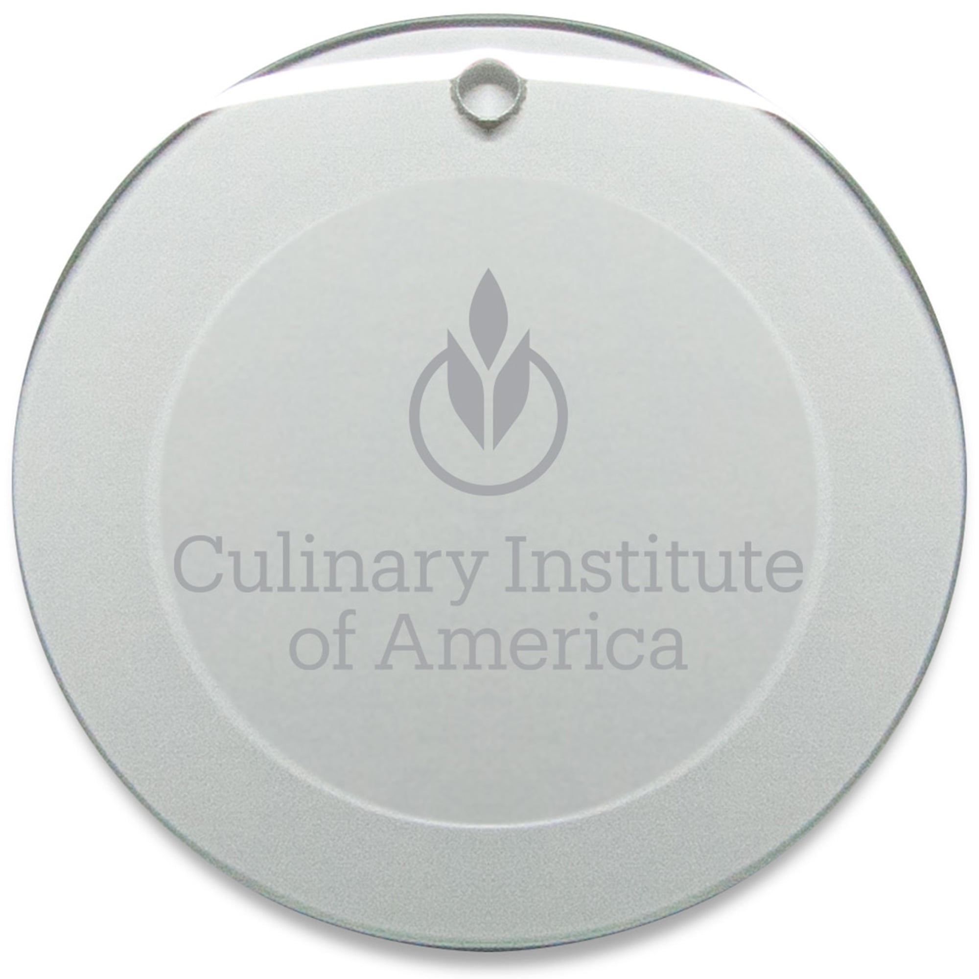 Culinary Institute of America Steels 3'' Glass Round Ornament