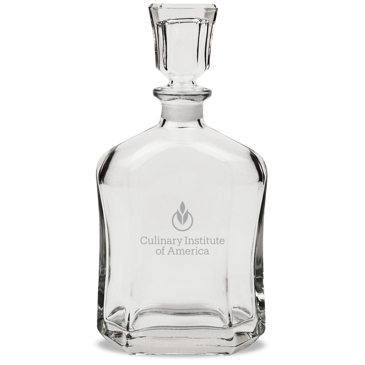 Culinary Institute of America Steels 23.75oz. Crystal Whisky Decanter