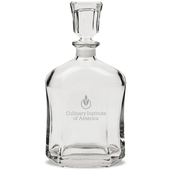 Culinary Institute of America Steels 23.75oz. Crystal Whisky Decanter