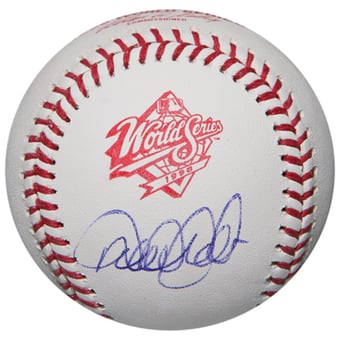 Derek Jeter New York Yankees Autographed Rawlings 1998 World Series Logo Baseball