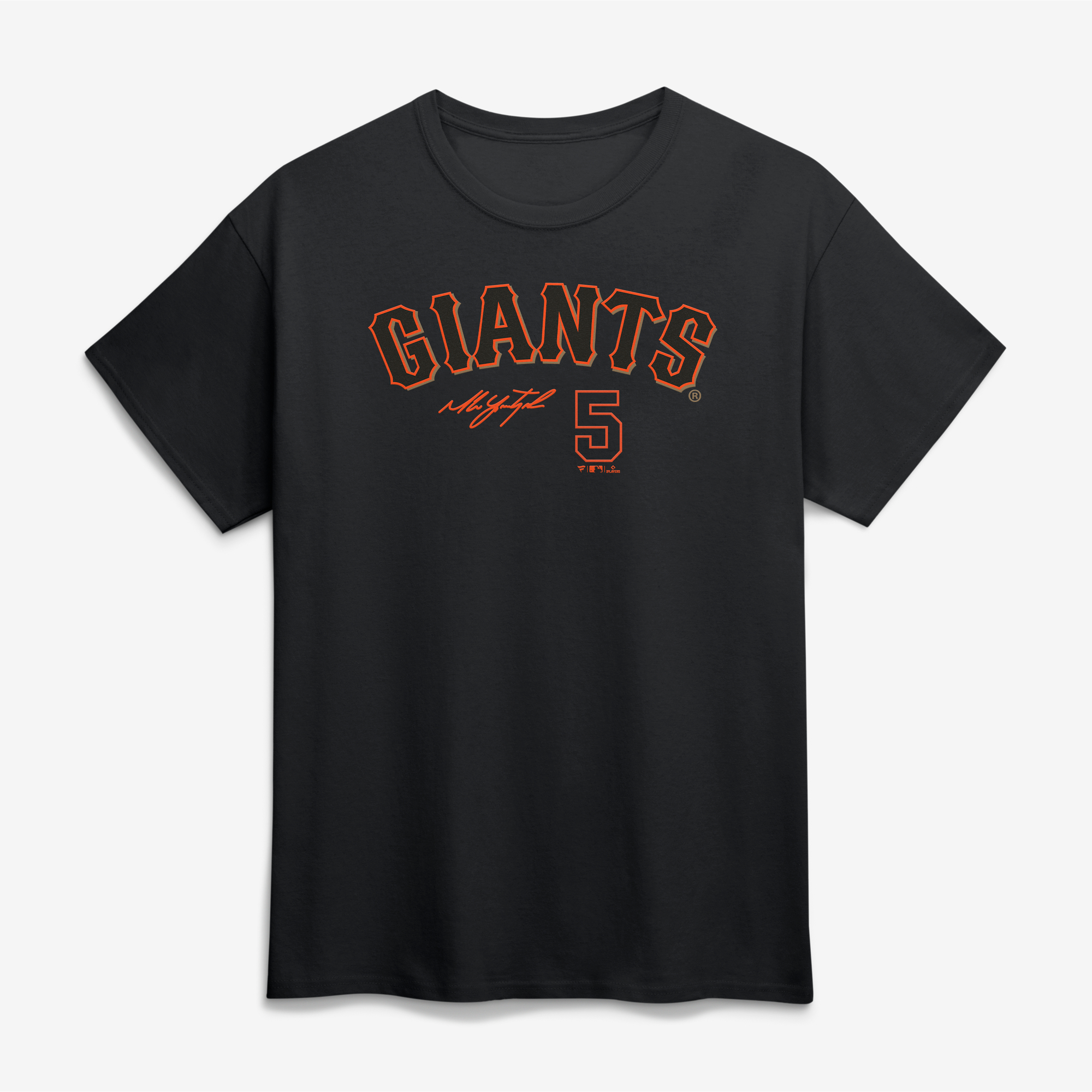 Men's Fanatics Mike Yastrzemski Black San Francisco Giants Player Name & Number T-Shirt