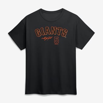 Men's Fanatics Mike Yastrzemski Black San Francisco Giants Player Name & Number T-Shirt