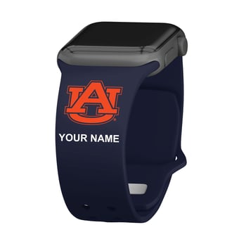 Auburn Tigers Personalized Silicone Apple Watch Band