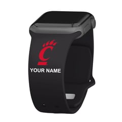 Cincinnati Bearcats Personalized Silicone Apple Watch Band