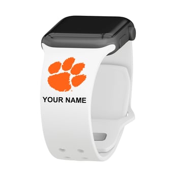 Clemson Tigers Personalized Silicone Apple Watch Band