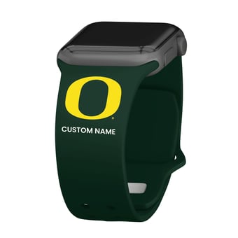 Oregon Ducks Personalized Silicone Apple Watch Band