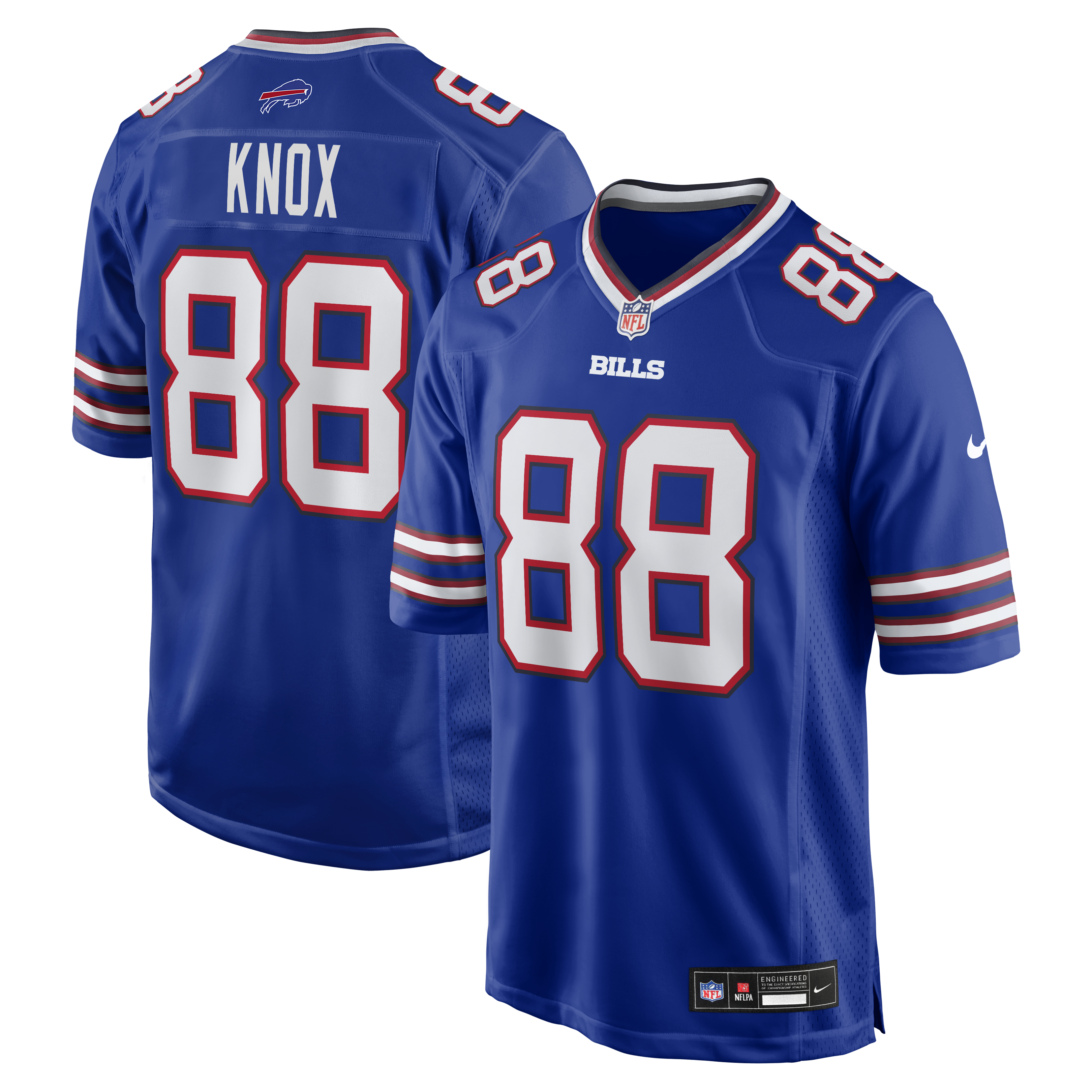 Men's Nike Dawson Knox Royal Buffalo Bills Game Jersey