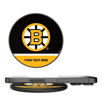 Keyscaper  Boston Bruins Personalized 15 Watt Wireless Induction Charger