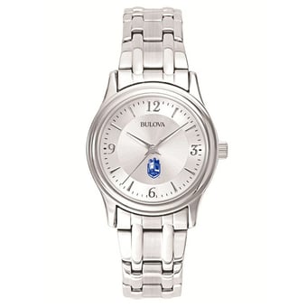 Women's Bulova Silver SUNY Geneseo Knights Stainless Steel Quartz Watch