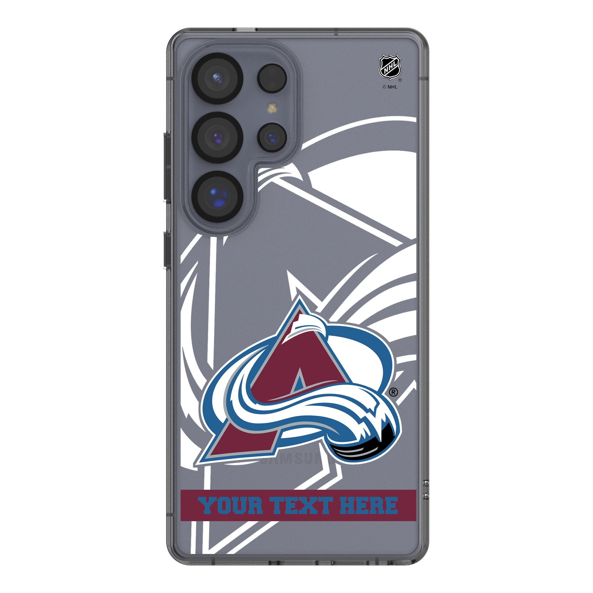 Keyscaper Colorado Avalanche Personalized Tilt Design Galaxy Clear Case