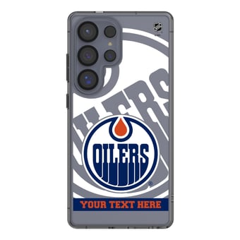 Keyscaper Edmonton Oilers Personalized Tilt Design Galaxy Clear Case