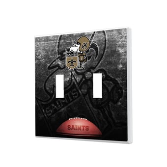 New Orleans Saints Legendary Design Double Toggle Lightswitch Plate
