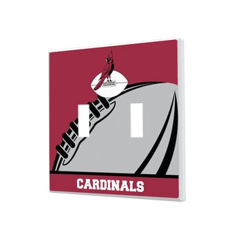Chicago Cardinals Passtime Design Double Toggle Lightswitch Plate