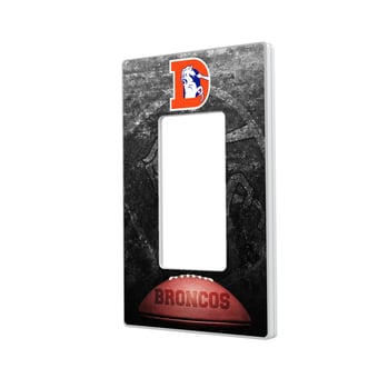 Denver Broncos Legendary Design Single Rocker Lightswitch Plate