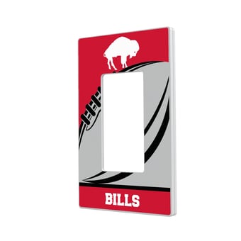 Buffalo Bills Passtime Design Single Rocker Lightswitch Plate
