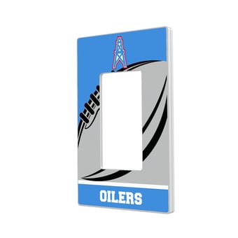Houston Oilers Passtime Design Single Rocker Lightswitch Plate