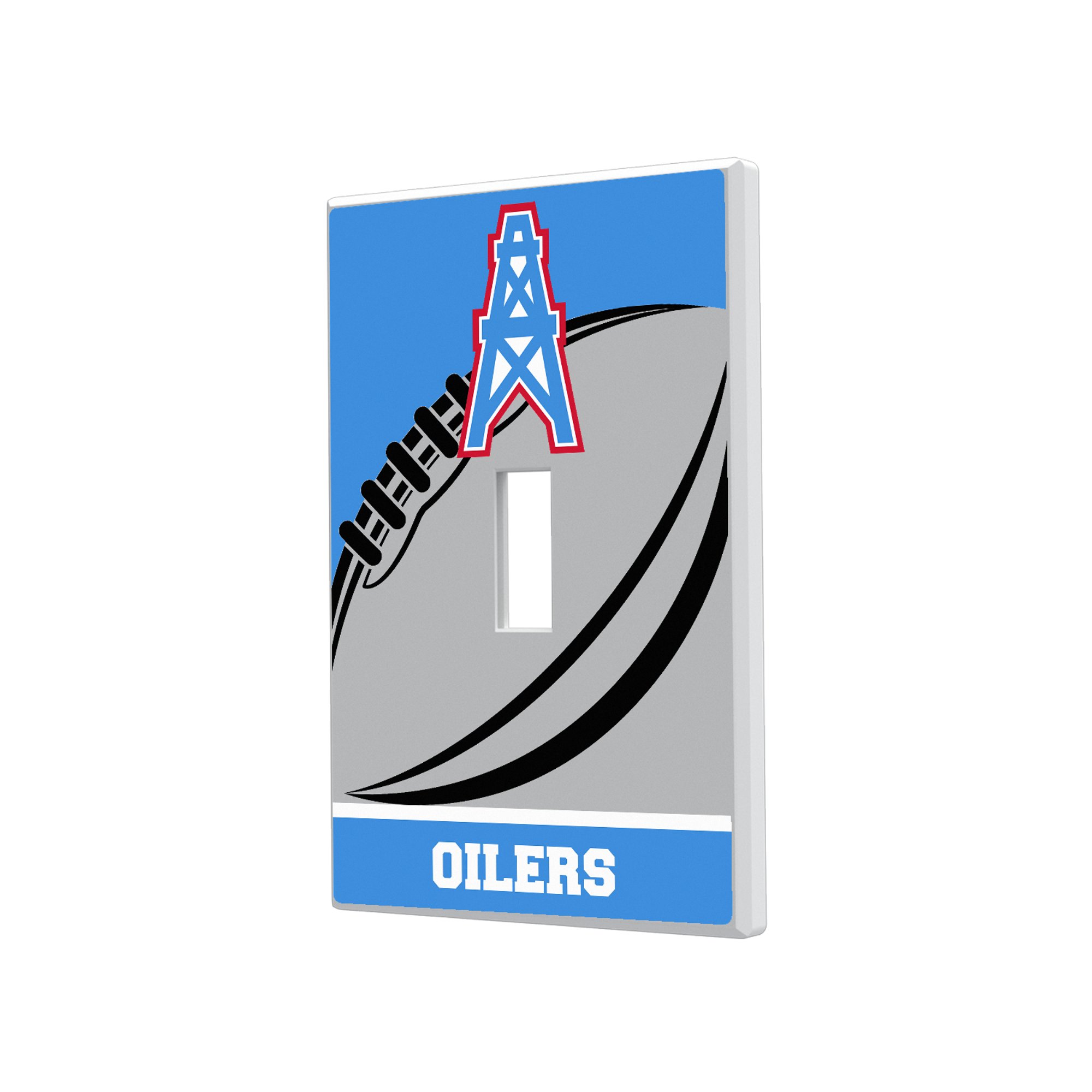 Houston Oilers Passtime Design Single Toggle Lightswitch Plate