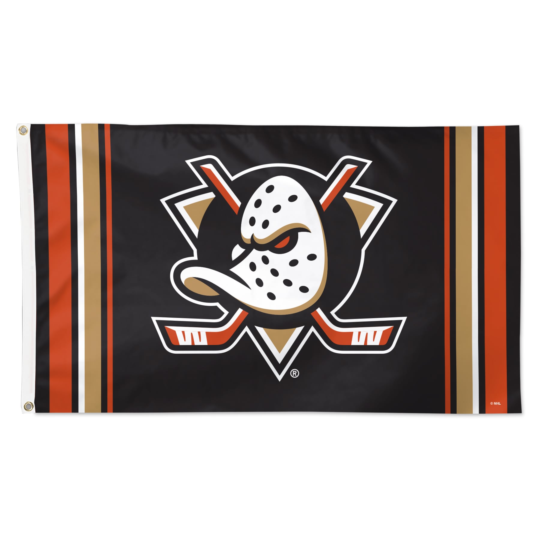 WinCraft Anaheim Ducks 3' x 5' Logo Stripe Deluxe Single-Sided Flag