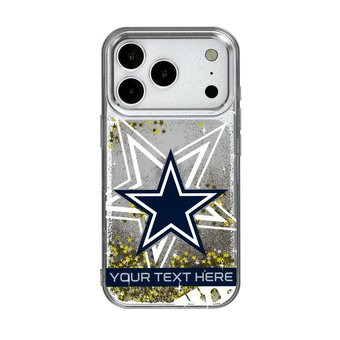 Dallas Cowboys Personalized Tilt Design iPhone Glitter Phone Case